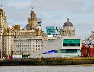 A view of Liverpool docks