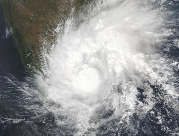 Cyclone Nivar from space