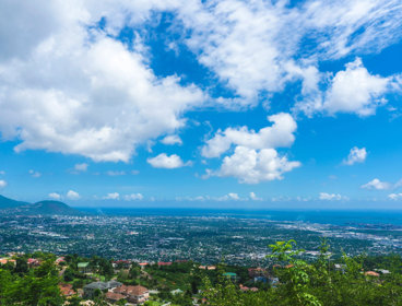 View from Red Hills Road, Kingston, Jamaica.