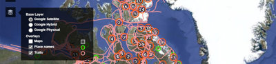 Mapping Inuit trails.