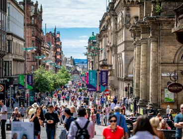 A busy high street