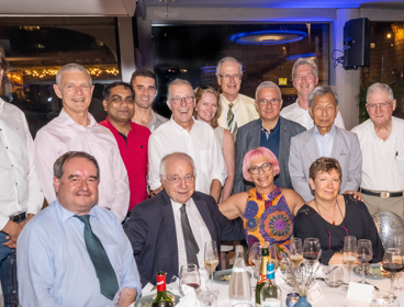 Group at a gala dinner at the International Geographical Union's Centennial Congress in Paris in July 2022