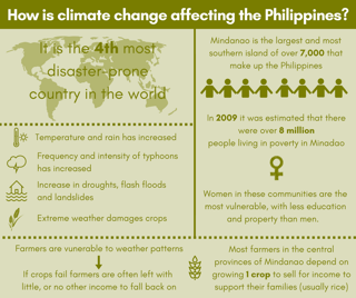 How is climate change affetcing the Philippines infographic