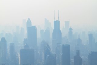 Smog over a chinese city