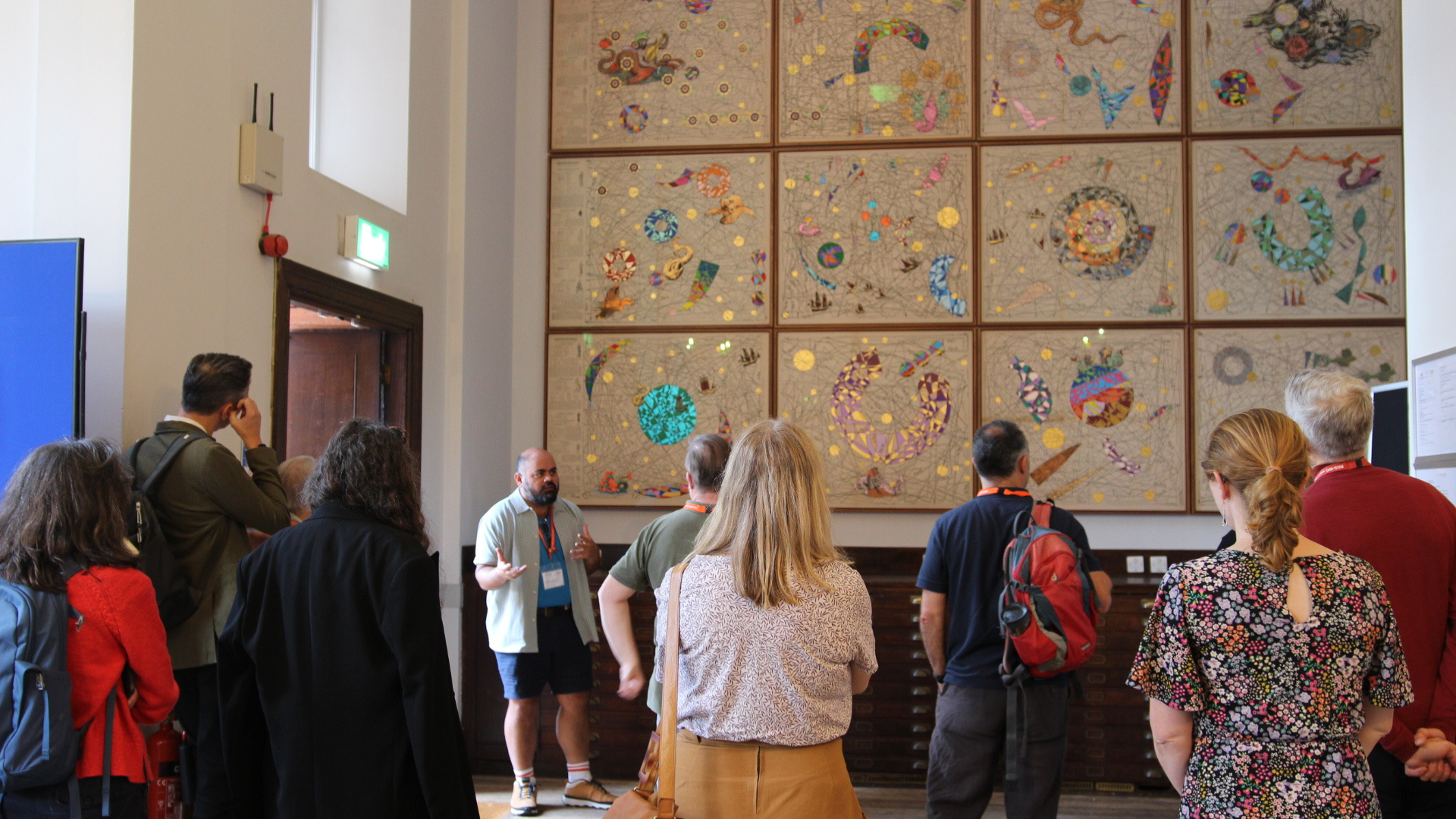 Artist collaboration creates large mural in the Map Room - RGS