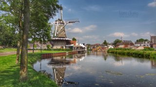 Traditional Windmill In The Netherlands