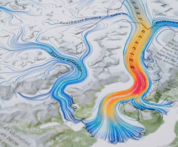 Physical geography atlas of the invisable.