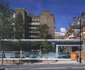 Full view of the RGS on Exhibition Road, Kensington, London