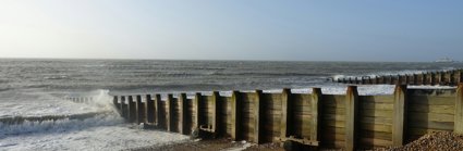 Groynes on a beach