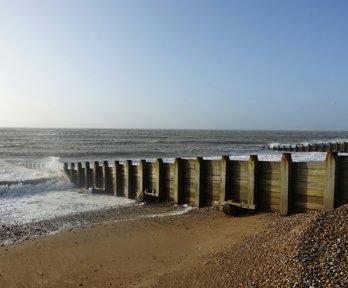 Groynes on a beach