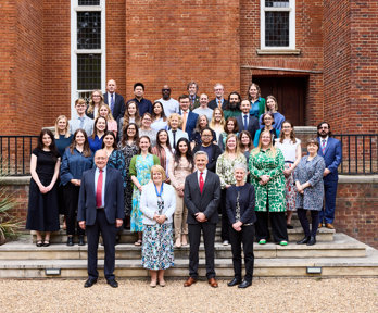 All staff photo on the Terrace