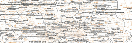 Map of central London