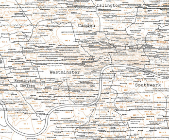 Map of central London