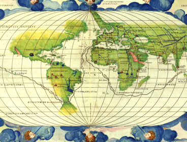 Map titled Battista Agnese, ‘Atlas Universalis’ (1542–52)