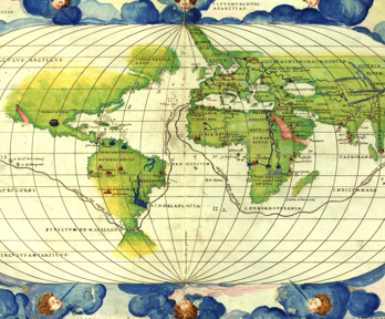 Map titled Battista Agnese, ‘Atlas Universalis’ (1542–52)