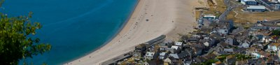 Chesil beach from the air