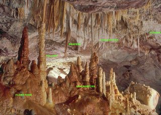 Image of Speleothems (cave formations).