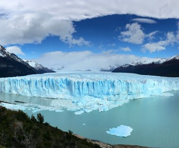 Landscape photography of a glacier