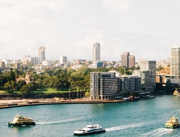 A skyline view of Sydney, Australia 