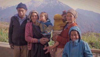 A family in Uttarakhand, in the Indian Himalayas
