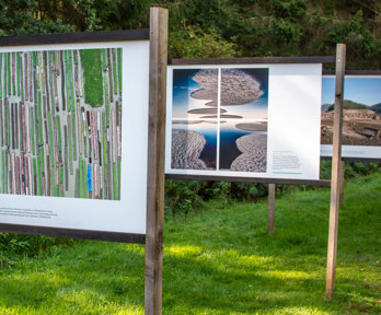 Earth Photo 2023 exhibit in forest