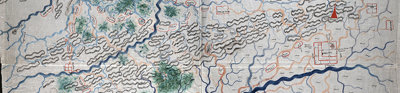 Indigenous Burma map showing rivers and vegetation.