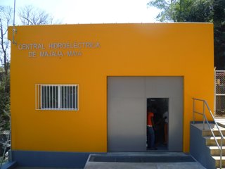 The power house for a mini-hydro system at Majaua-Maia, a village in Milange district, Zambézia, Mozambique. The project was established by Mozambique’s National Energy Fund (Fundo de Energia, FUNAE