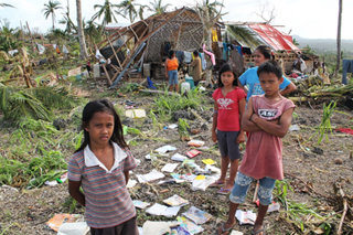 “There used to be a school here…” Residents of Cebu island, Philippines after Typhoon Haiyan.