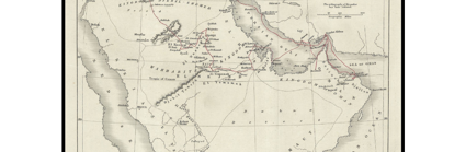 A historic map of the Arabian Peninsula