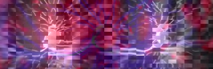 Purple and pink plasma ball