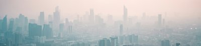 Smog over a city