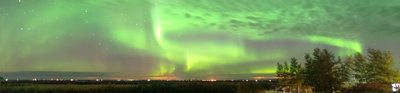 Northern lights in Southern Iceland