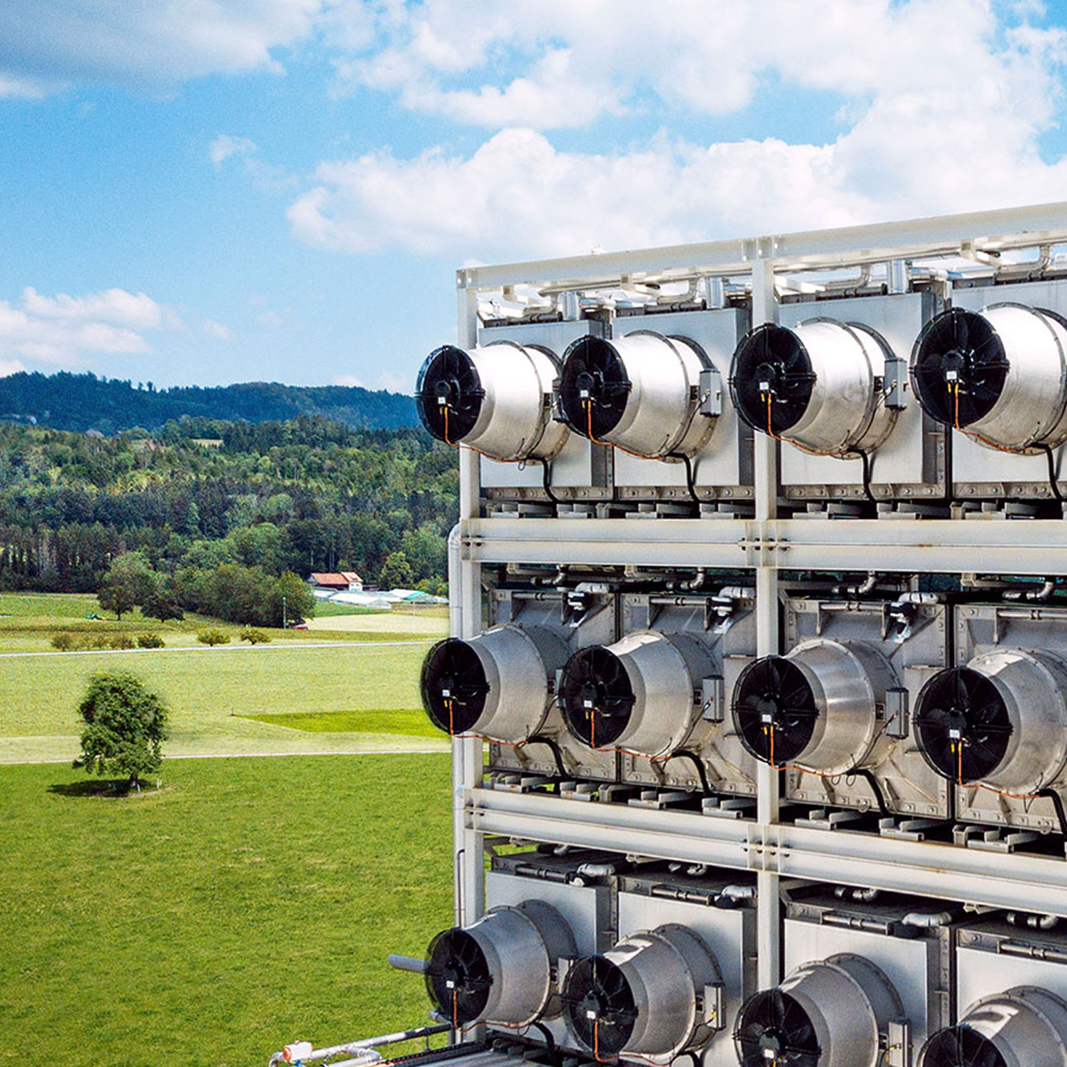 Climeworks Direct Air Capture Plant In Hinwil