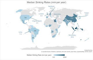 Figure 2: Choropleth map showing median shrinking rates per country