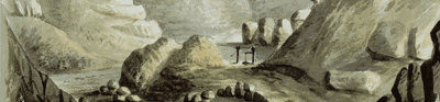 Watercolour of Vitifer Mine, 1797. 