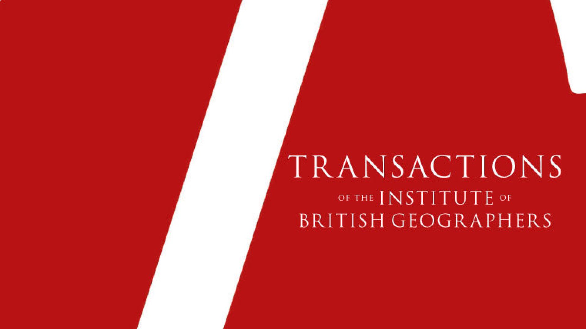 Logo for the journal Transactions of the Institute of British Geographers