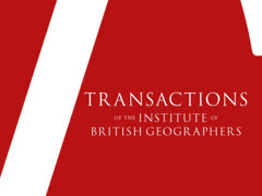 Logo for the journal Transactions of the Institute of British Geographers.