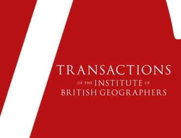 Logo for the journal Transactions of the Institute of British Geographers.