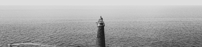 Puntland - lighthouse in the sea