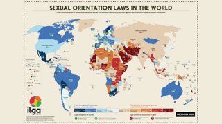 ILGA World map showing sexual orientation laws in the world (December 2020).