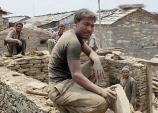 Men on a building site