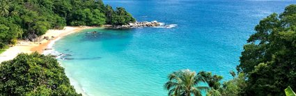 A view over a beach in Phuket, Thailand