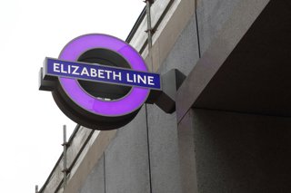 Elizabeth line sign