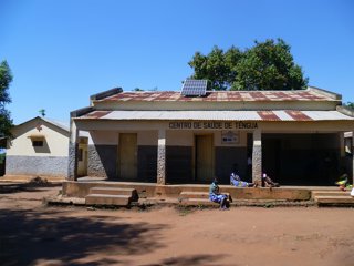 Solar panels have been used to electrify schools and health centres in remote district capitals in rural areas such as at the Tengua health clinic, Milange district, Zambézia, Mozambique