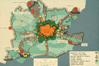 A map showing London's Green Belts