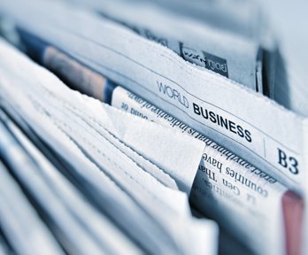 Stack of newspapers