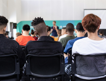 Students in a lecture