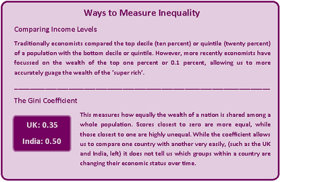 Figure 2 Two of the ways we can measure economic inequality