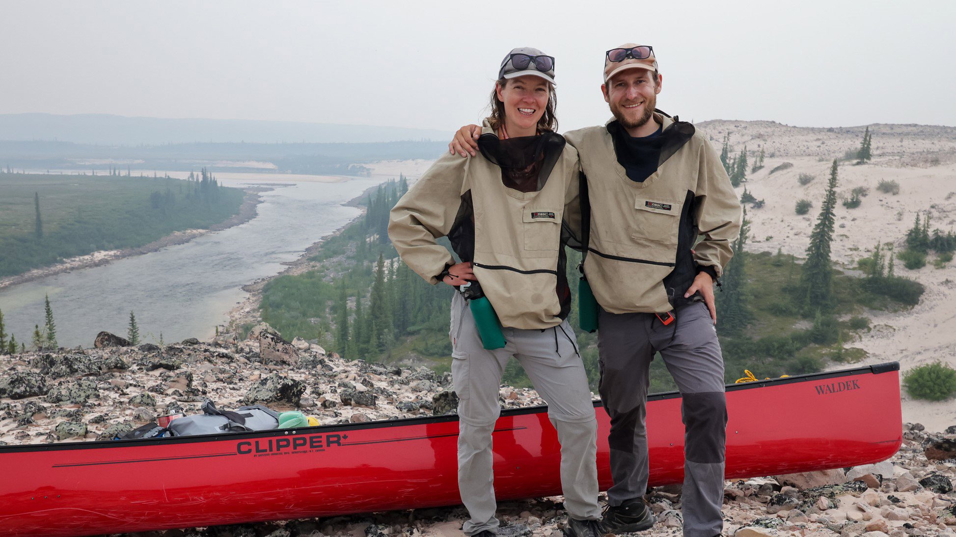 Photo of Michal and Karolina of the Barren Lands Expedition