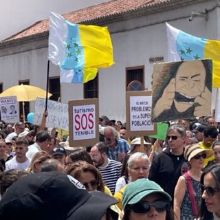 Figure 2: Protests in Tenerife. Photo Credit: GeoTenerife’s VolcanoStories